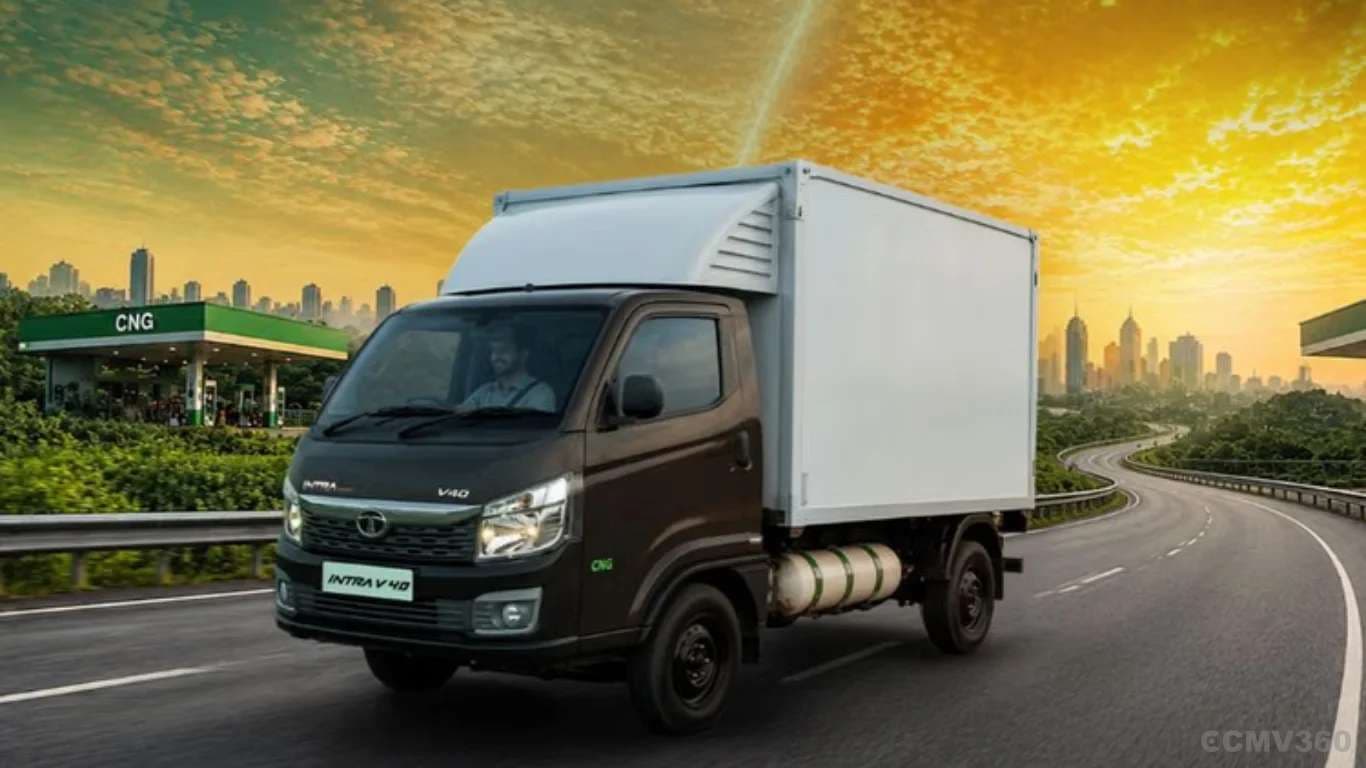 टाटा मोटर्स ने लास्ट माइल कार्गो ट्रांसपोर्ट के लिए इंट्रा वी40 सीएनजी पिकअप लॉन्च किया Tata Motors Launches Intra V40 CNG Pickup for Last-Mile Cargo Transport