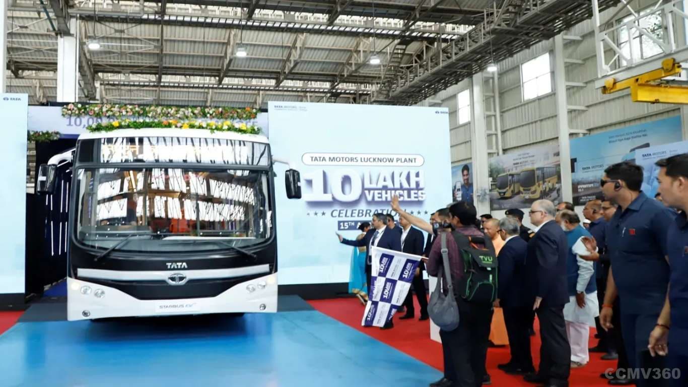 Tata Motors Achieves 10 Lakh Commercial Vehicles Milestone at Lucknow Plant Tata Motors Achieves 10 Lakh Commercial Vehicles Milestone at Lucknow Plant
