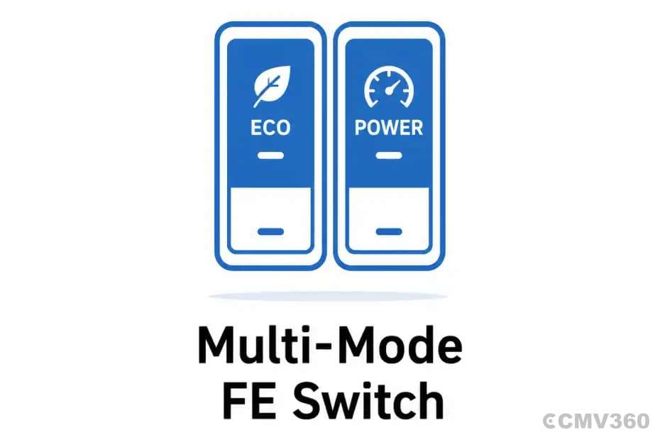 Multi-mode FE switch for Eco & Power driving options Multi-mode FE switch for Eco & Power driving options