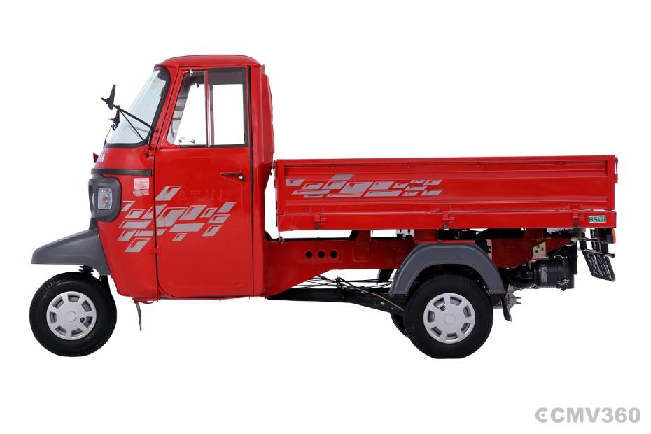 Atul Gem Cargo Diesel Red Left Side View Atul Gem Cargo Diesel Red Left Side View