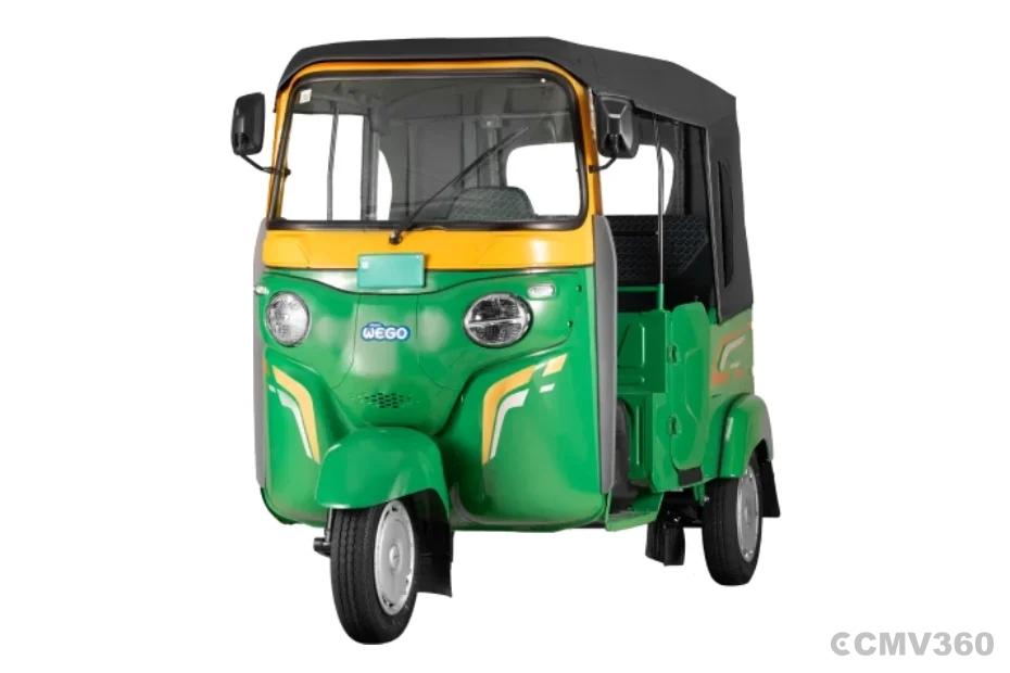 Bajaj WEGO P50 Green Left Front Three Quarter Bajaj WEGO P50 Green Left Front Three Quarter