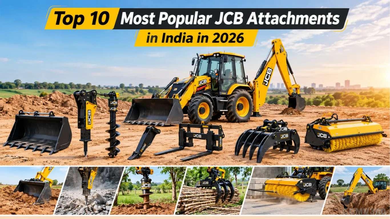Top 10 Most Popular JCB Attachments in India in 2026: Uses, Features and Buying Guide Top 10 Most Popular JCB Attachments in India in 2026