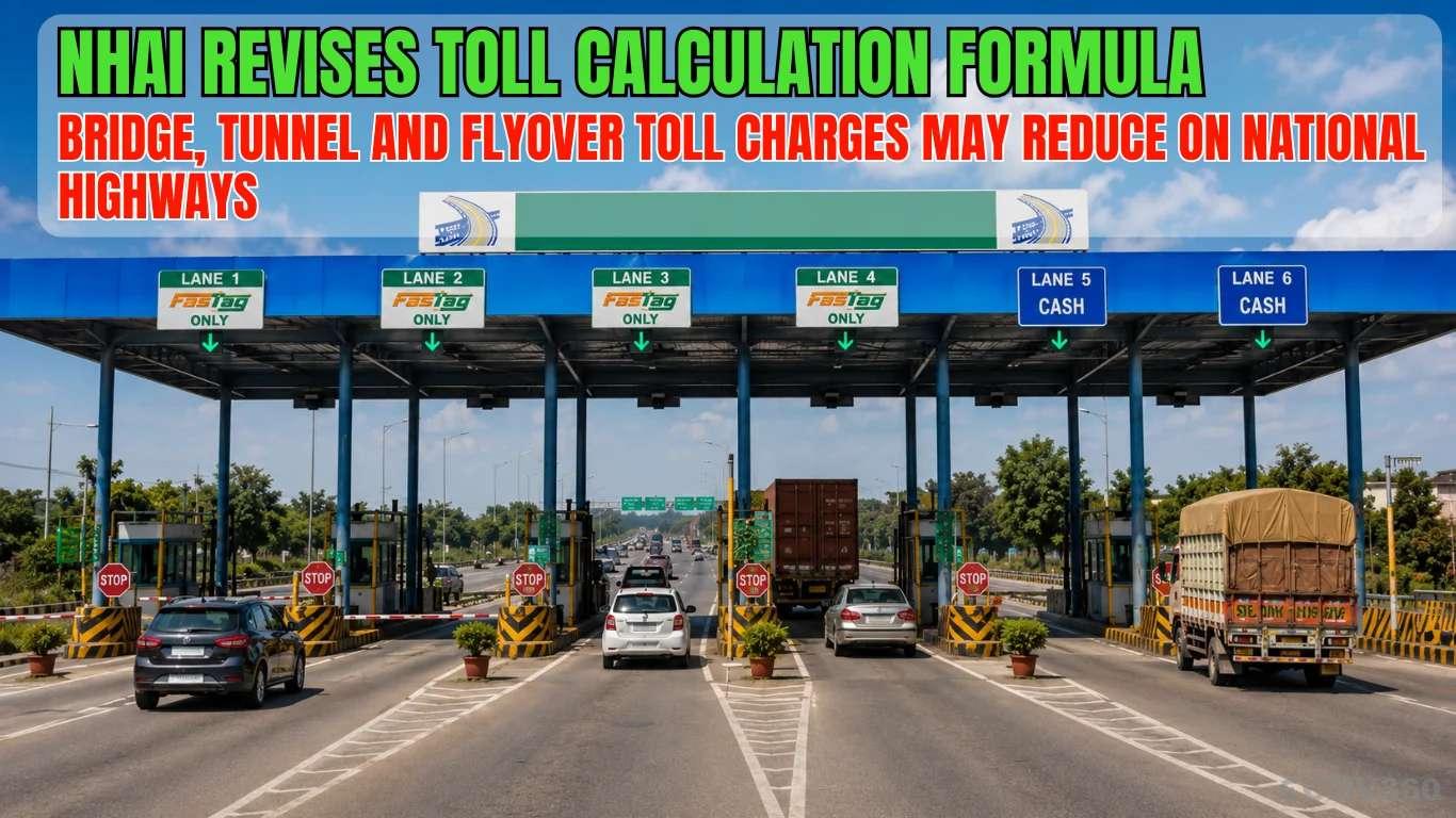 NHAI Revises Toll Calculation Formula: Bridge, Tunnel and Flyover Toll Charges May Reduce on National Highways NHAI Revises Toll Calculation Formula: Bridge, Tunnel and Flyover Toll Charges May Reduce on National Highways