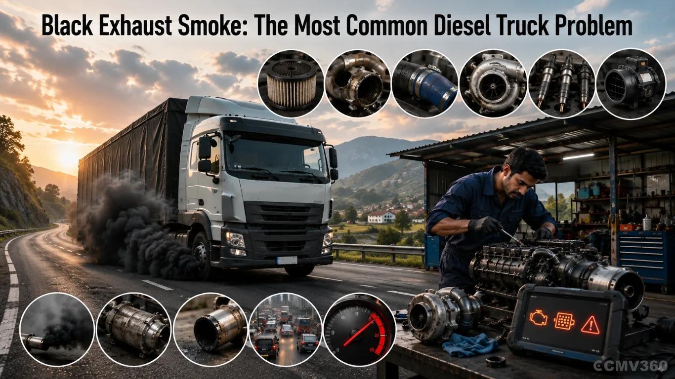 Black Exhaust Smoke: The Most Common Diesel Truck Problem