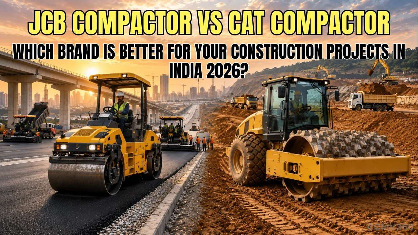 JCB बनाम CAT Compactor: 2026 में भारत में आपकी निर्माण परियोजनाओं के लिए कौन सा ब्रांड बेहतर है? JCB vs CAT Compactor: Which Brand is Better for Your Construction Projects in India 2026?