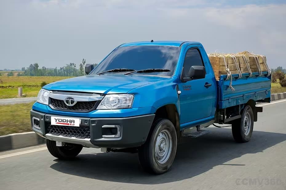 Rigid suspension and big tyres for stable heavy load carrying Rigid suspension and big tyres for stable heavy load carrying