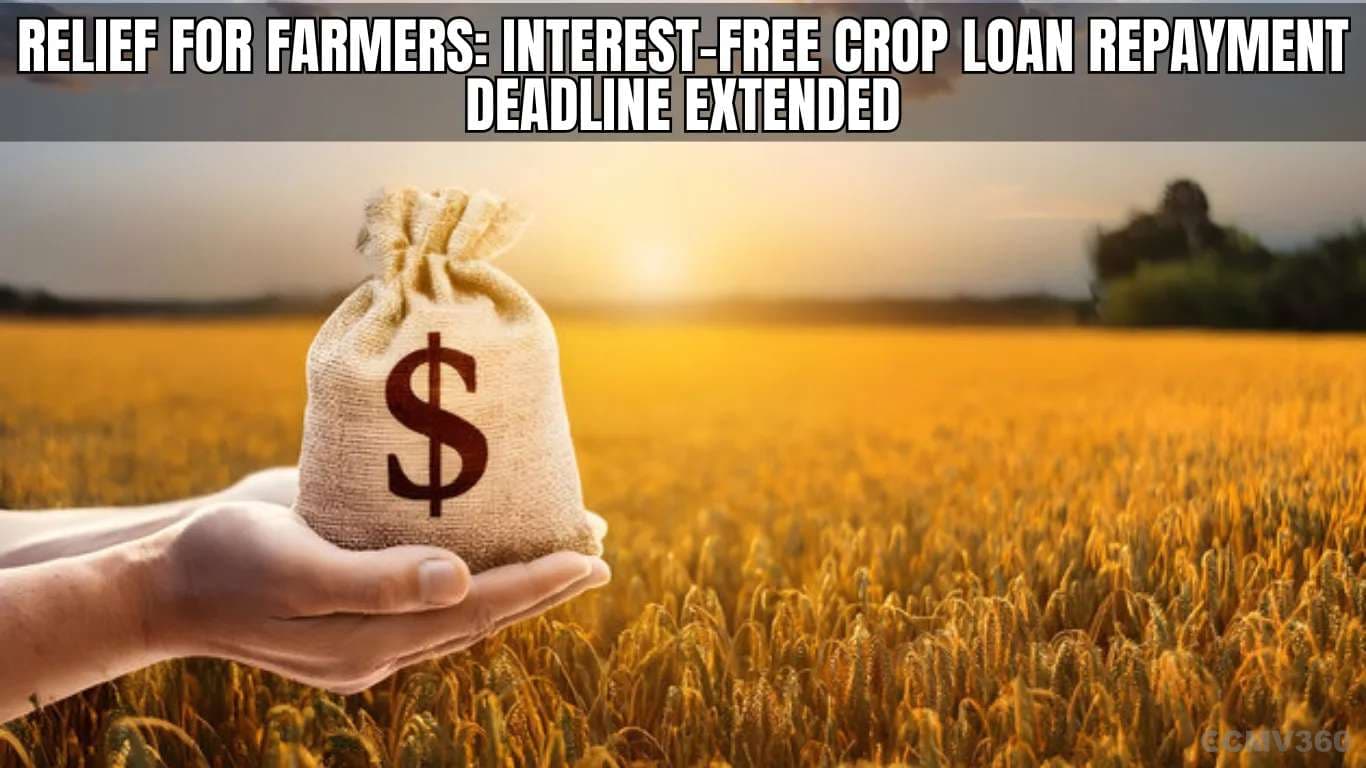 விவசாயிகளுக்கு நிவாரணம்: வட்டி இல்லாத பயிர் கடன் திருப்பிச் Relief for Farmers Interest-Free Crop Loan Repayment Deadline Extended.webp