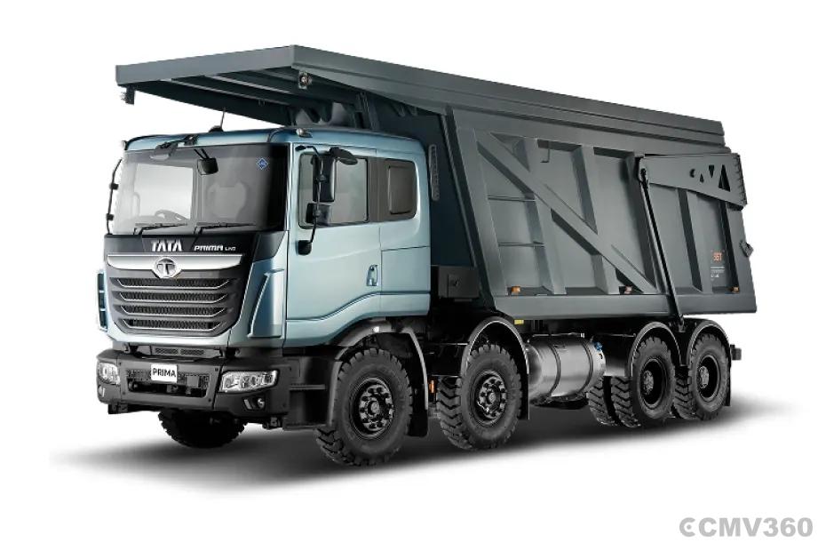 TATA Prima 3530.K LNG truck left front three-quarter view TATA Prima 3530.K LNG truck left front three-quarter view