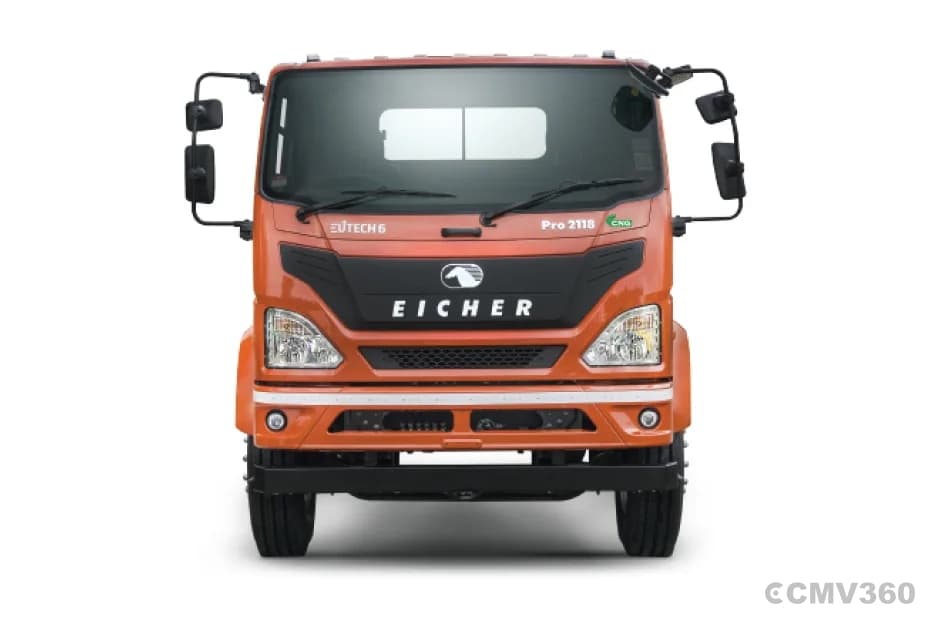 Eicher Pro 2118 CNG truck front view Eicher Pro 2118 CNG truck front view