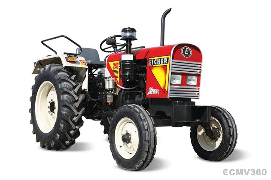 Eicher 241 2WD tractor in red color Eicher 241 2WD tractor in red color