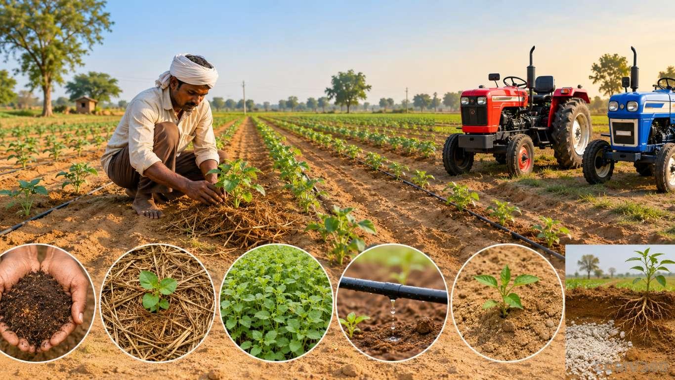 भारतीय किसानों के लिए रेतीली मिट्टी में जल प्रतिधारण में सुधार करने के प्रभावी तरीके Effective Methods to Improve Water Retention in Sandy Soil for Indian Farmers