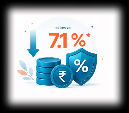 Best Interest Rate (as low as 7.1%*)