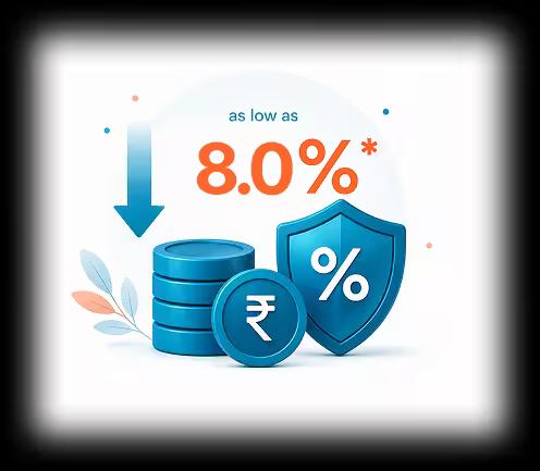 Best Interest Rate (as low as 8%*)