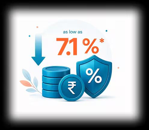 Best Interest Rate (as low as 7.10%*)
