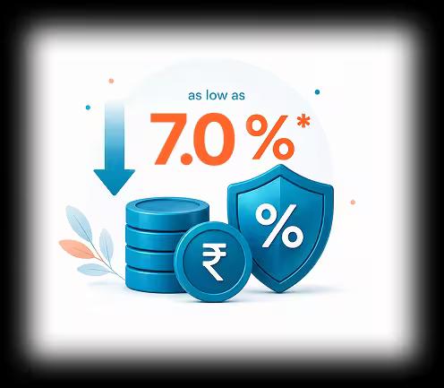 Best Interest Rate (as low as 7%*)